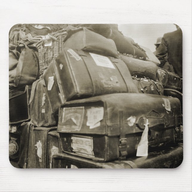 ALFOMBRILLA DE RATÓN TEAMSTER WAGON SUITCASE DE LOS AÑOS 1890 (Frente)