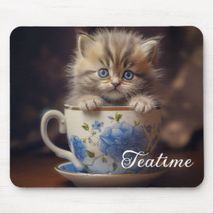 Alfombrilla De Ratón Teatime Kitten