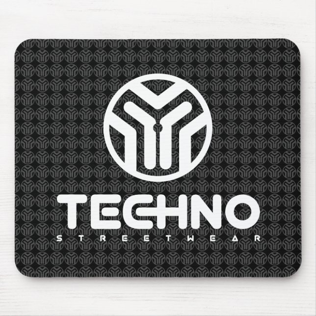 Alfombrilla De Ratón Techno Streetwear - logotipo - cojín de ratón (Frente)