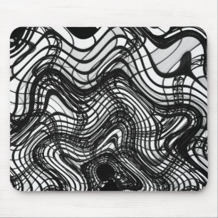 Alfombrilla De Ratón Techo blanco y negro ondulado, imágenes del SVP