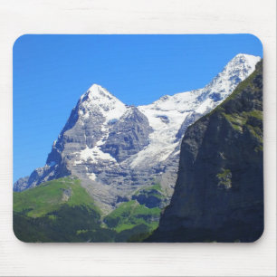 Alfombrilla De Ratón Techos de montaña en los Alpes suizos