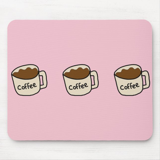 Alfombrilla De Ratón teclado de ratón para café (Frente)