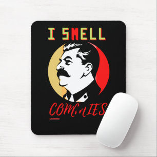 Alfombrilla De Ratón teclado del ratón "I SMELL COMMIES 3 STALIN"