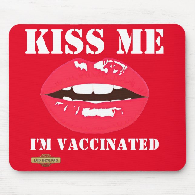 Alfombrilla De Ratón teclado del ratón "KISS ME" (Frente)