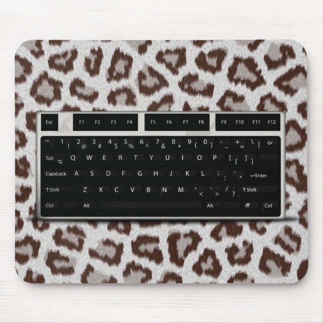 Alfombrilla De Ratón Teclado - Impresión Jaguar (Frente)