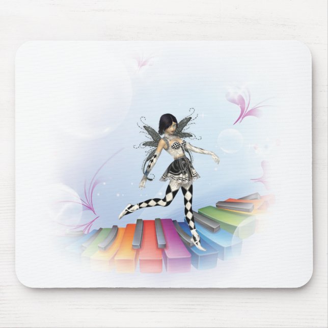 Alfombrilla De Ratón Teclado musical Faerie Vignette (Frente)