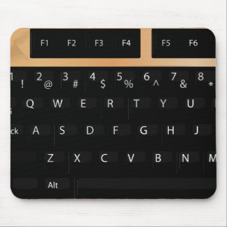 Alfombrilla De Ratón Teclado - Oro