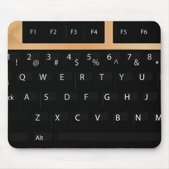 Alfombrilla De Ratón Teclado - Oro (Frente)