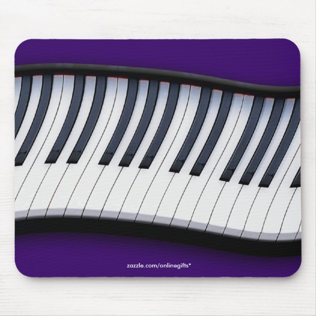 Alfombrilla De Ratón Teclado Piano Música-Tema Mousepad (Frente)