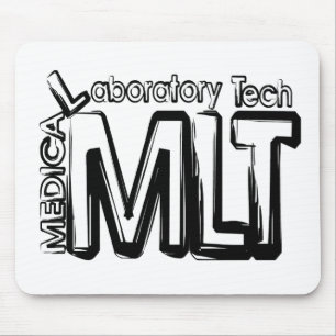 ALFOMBRILLA DE RATÓN TÉCNICO DE LABORATORIO MÉDICO DE TEXTO MLT GRUNGE