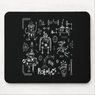 Alfombrilla De Ratón Técnico Ingeniero en Robótica Divertido Robot Anti