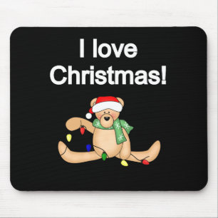 Alfombrilla De Ratón Teddy Bear I Love Navidades Tshirts and Gifts