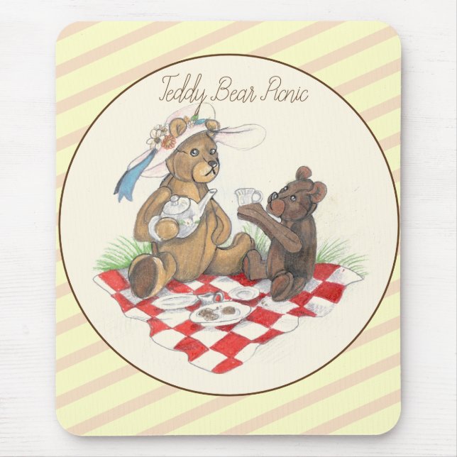 Alfombrilla De Ratón Teddy Bear Picnic mousepad (Frente)