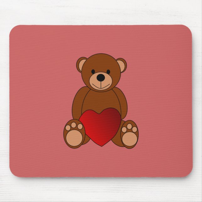Alfombrilla De Ratón Teddy Love (Frente)