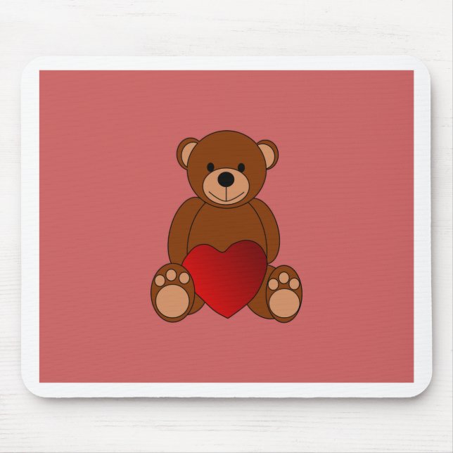 Alfombrilla De Ratón Teddy Love (Frente)