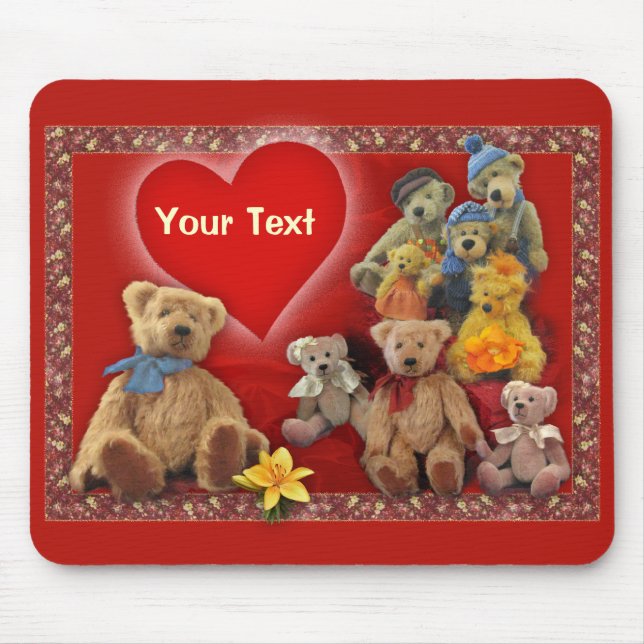 Alfombrilla De Ratón Teddy (personalizable) (Frente)