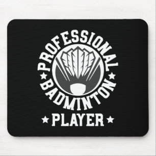 Alfombrilla De Ratón Tee de regalo del reproductor de Badminton Profesi
