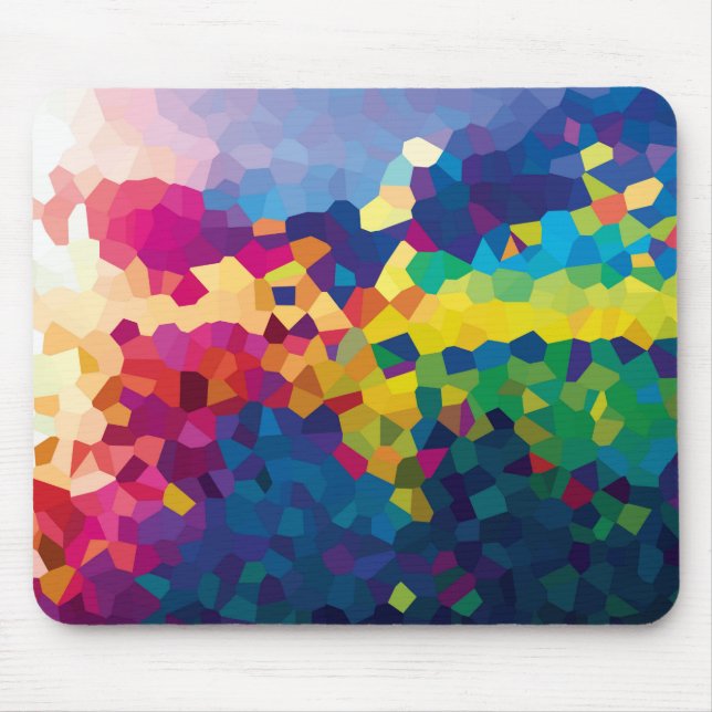 Alfombrilla De Ratón Teja del arco iris (Frente)