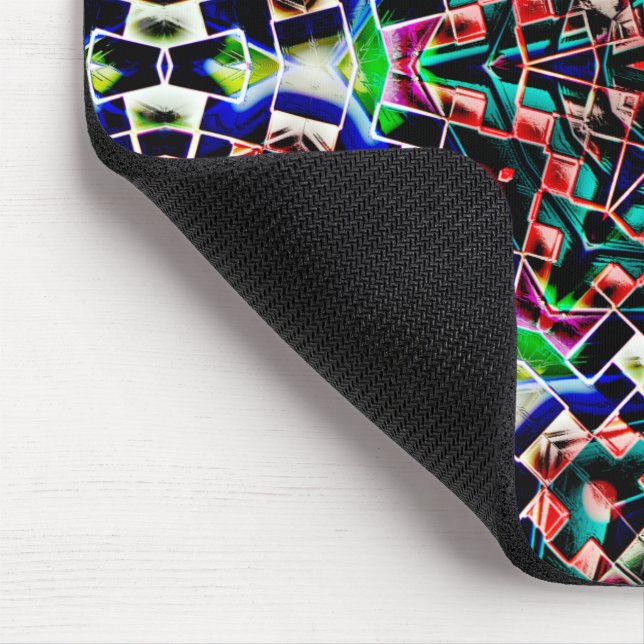 Alfombrilla De Ratón Tejas de plástico o cuero al estilo Kaleidoscope (Esquina)