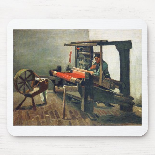 Alfombrilla De Ratón Tejedor que hace frente a la izquierda - a Vincent (Frente)