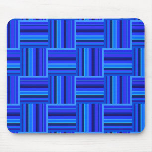 Alfombrilla De Ratón Tejido de rayas azules