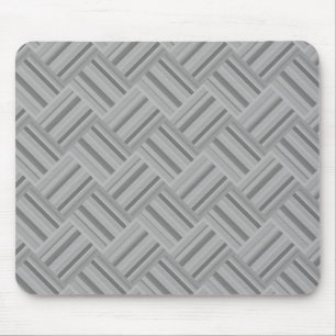 Alfombrilla De Ratón Tejido diagonal de rayas grises