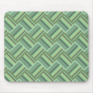 Alfombrilla De Ratón Tejidos de rayas verdes de oliva