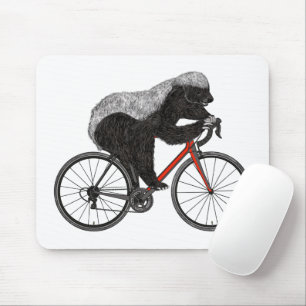Alfombrilla De Ratón Tejón mielero bicicleta badass