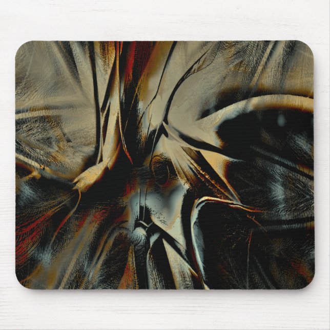 Alfombrilla De Ratón Tela de satén oscuro crachada de tela virtual rubo (Frente)