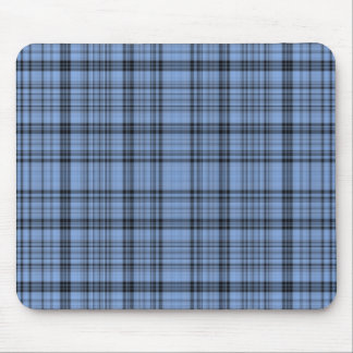 Alfombrilla De Ratón Tela escocesa azul y gris Mousepad del Cornflower