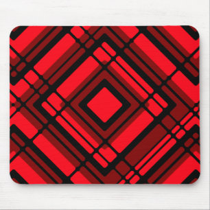 Alfombrilla De Ratón Tela escocesa roja