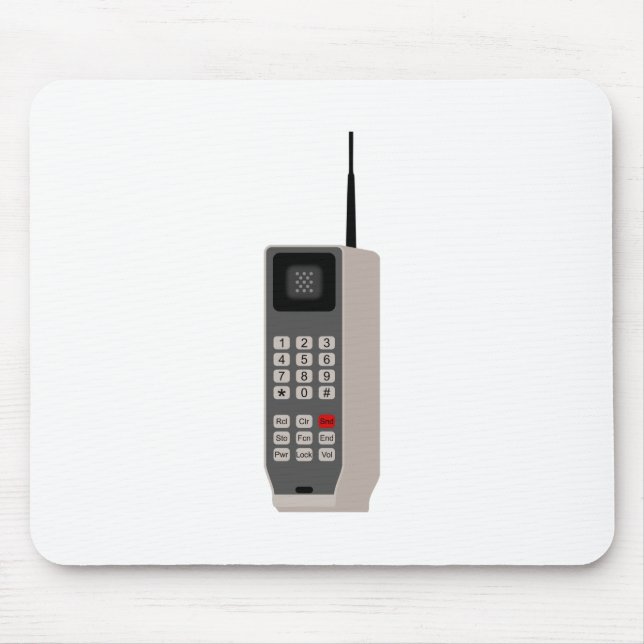 Alfombrilla De Ratón Teléfono móvil retro (Frente)