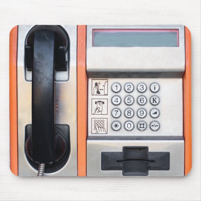 Alfombrilla De Ratón Teléfono público (Frente)