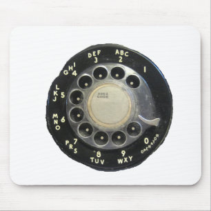 Alfombrilla De Ratón Teléfono rotativo antiguo