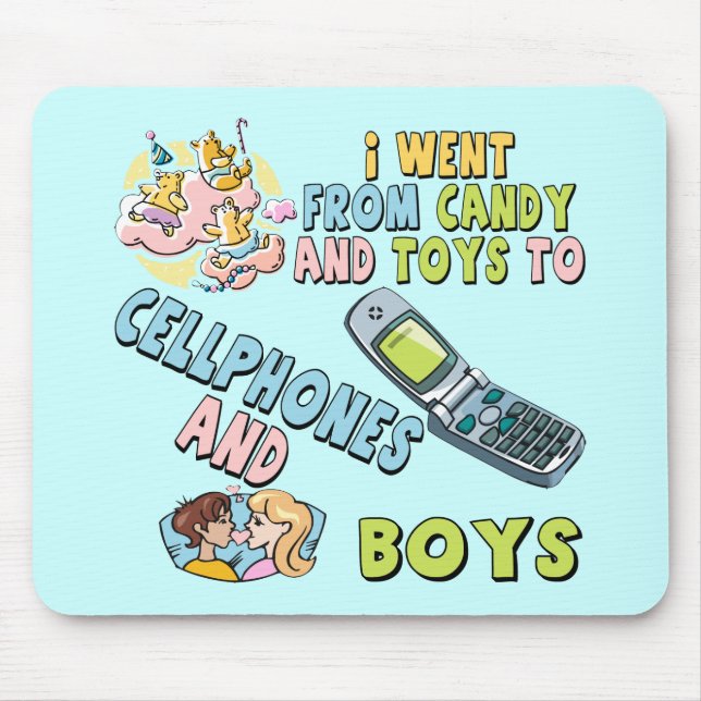 Alfombrilla De Ratón Teléfonos móviles y camisetas y regalos de los (Frente)