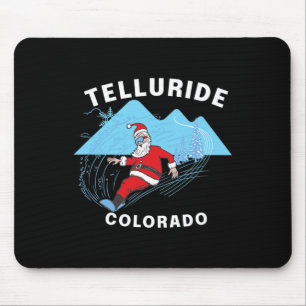 Alfombrilla De Ratón Telluride Colorado - Santa Claus Snowboard