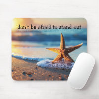 Tema de la playa Inspirador Starfish Mousepad