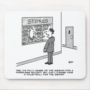 Alfombrilla De Ratón Tema de la sociedad sin papel