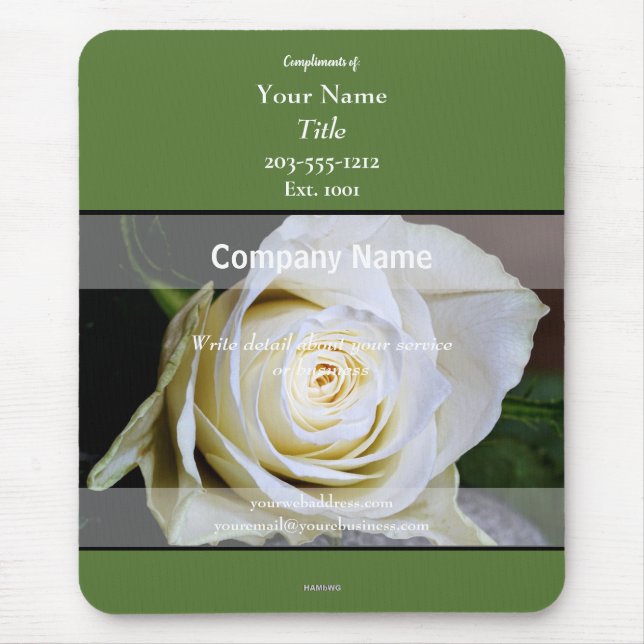 Alfombrilla De Ratón Tema de Rosa de Mousepad promocional - HAMbyWG (Frente)