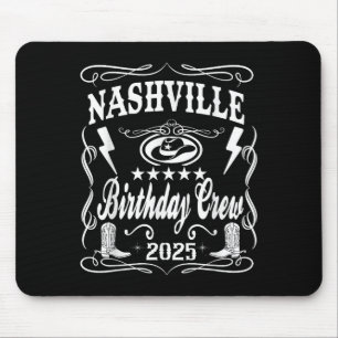Alfombrilla De Ratón Tema de Whiskey Nashville Birthday Bash 2025