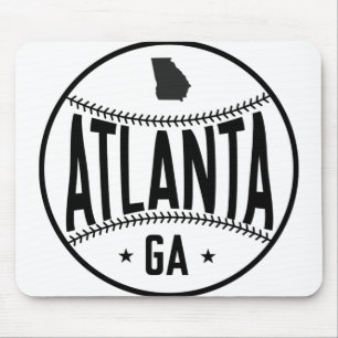 Alfombrilla De Ratón Tema del béisbol de Atlanta