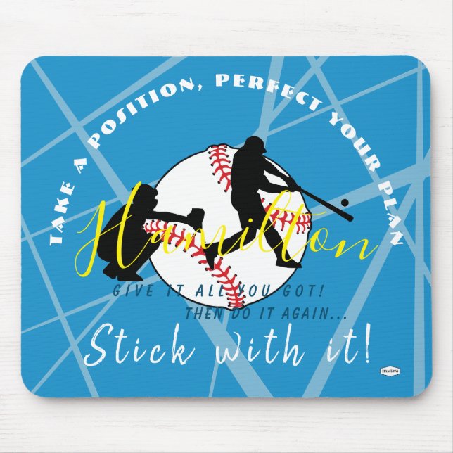 Alfombrilla De Ratón Tema del béisbol Mousepad personalizado (Frente)