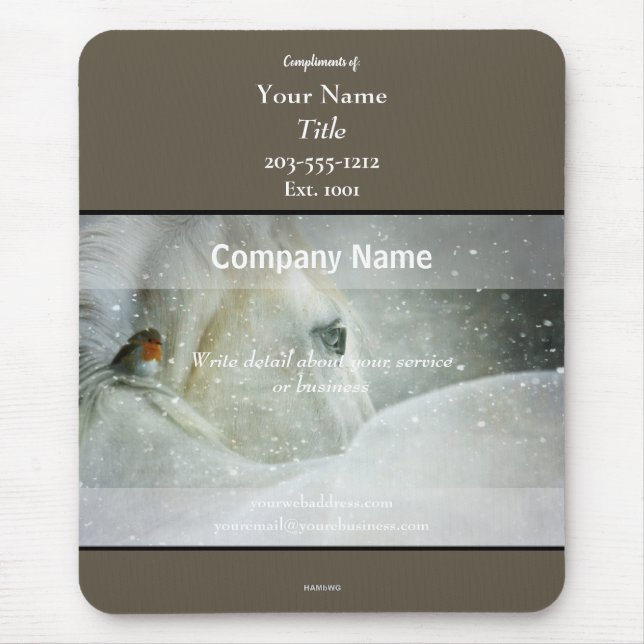 Alfombrilla De Ratón Tema promocional del caballo de Mousepad - HAMbyWG (Frente)