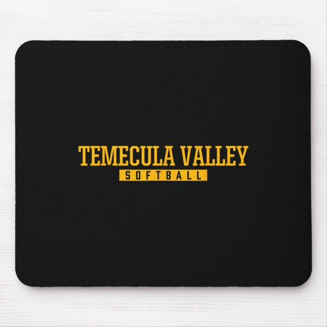 Alfombrilla De Ratón Temecula Valley High School Softll  (Frente)