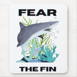 Alfombrilla De Ratón temer al tiburón aleta