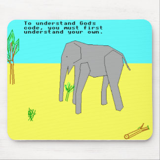 Alfombrilla De Ratón Temple OS Terry Davis Elephant Mouse Pad