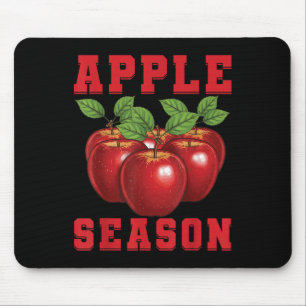 Alfombrilla De Ratón Temporada de Manzanas Amor por la Fruta de Manzana