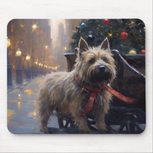 Alfombrilla De Ratón Temporada festiva de los Navidades Cairn Terrier