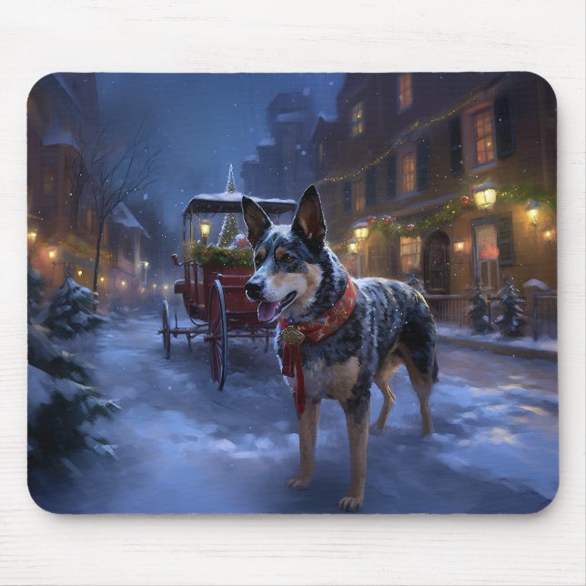 Alfombrilla De Ratón Temporada festiva de Navidades de ganado australia (Frente)