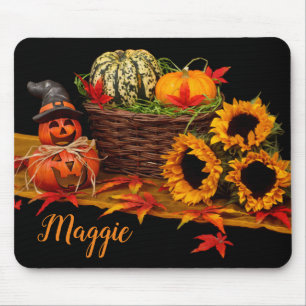 Alfombrilla De Ratón Temporada otoño Halloween Octubre Mouse Pad